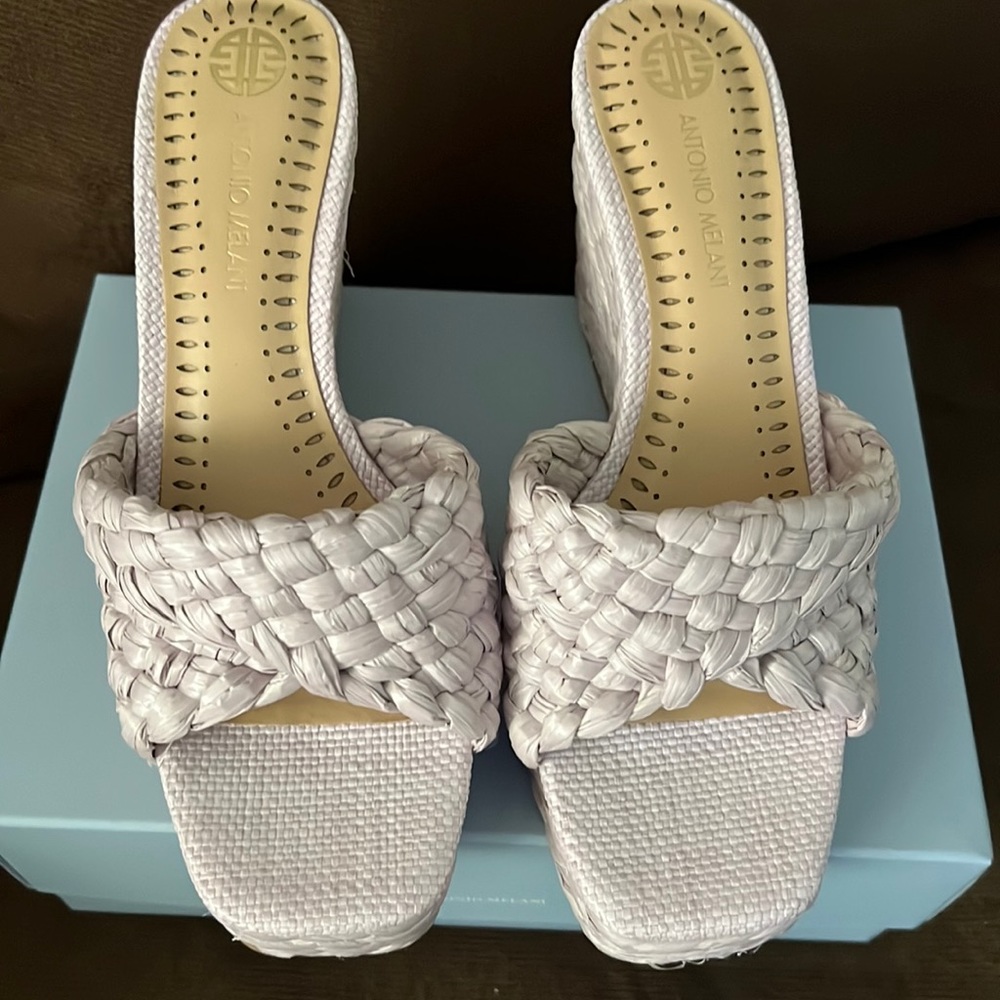Womens Braided Wedges 8.5 worn one time